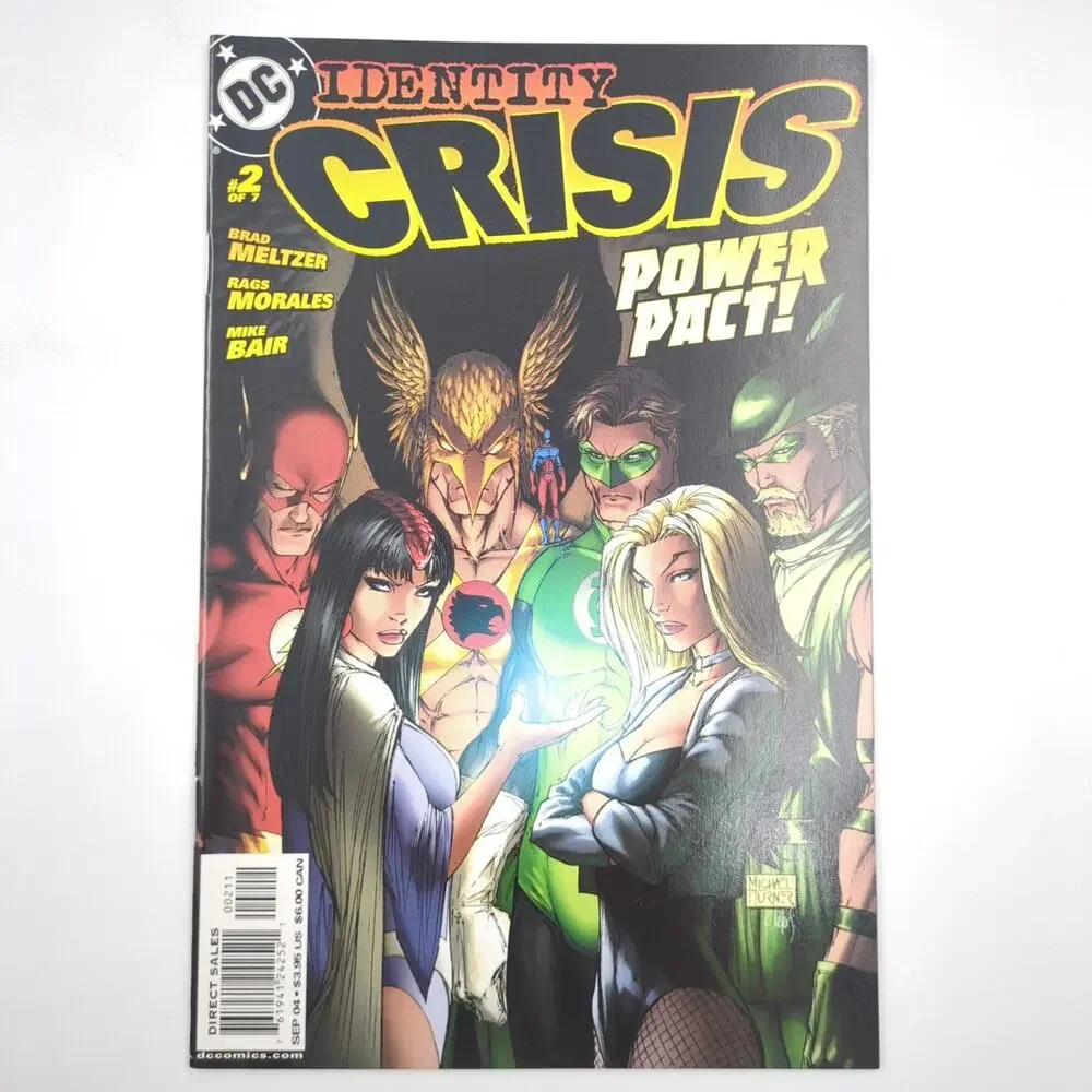 Identity Crisis Comic Lot of 4 Issues #1 2 4 7 DC Comics Modern Age Superman VF